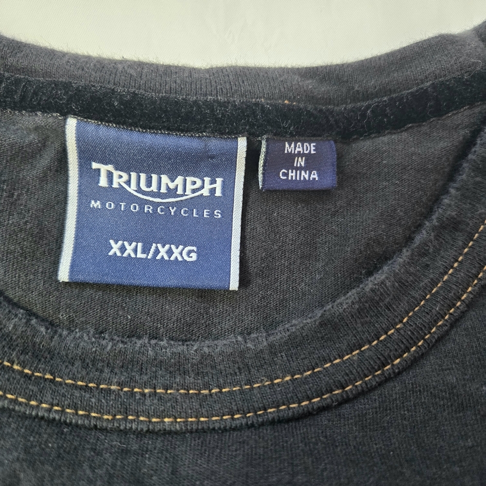Men's Triumph Motorcycles Tshirt Size XXL - Picture 4 of 10